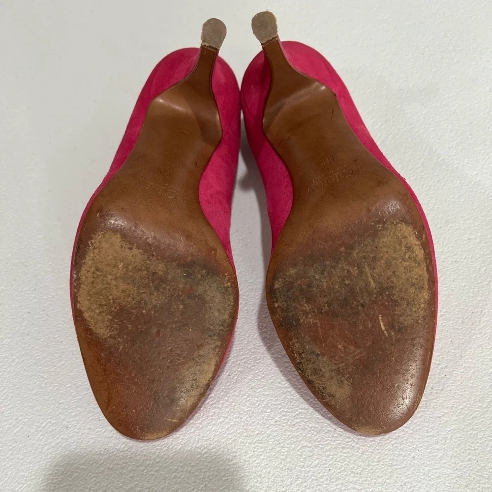 J.Crew Mona Pumps Italian Leather/Suede Excellent 6.5  wildberry